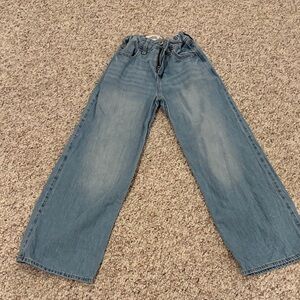 Abercrombie Kids Light Blue Ultra Wide-Leg Jeans